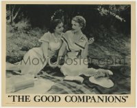7p336 GOOD COMPANIONS Canadian LC 1933 close up of pretty Jessie Matthews & Mary Glynne at picnic!