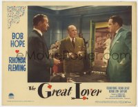 7p343 GREAT LOVER LC 1949 Bob Hope stares at Roland Young by poker table in casino!
