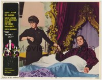 7p390 HONEY POT LC #6 1967 Maggie Smith checks Rex Harrison's pulse as he lays in bed!