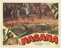 7p616 NAGANA LC R1950 Tala Birell about to be sacrificed in African native voodoo ritual!