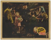 7p679 PIED PIPER LC 1942 Monty Woolley & others watch young Peggy Ann Garner give Nazi salute!