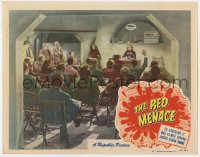 7p709 RED MENACE LC #4 1949 meeting scene, so shocking it was filmed behind locked studio doors!