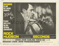 7p777 SECONDS LC #8 1966 best c/u of Rock Hudson & pretty Salome Jens, John Frankenheimer classic!