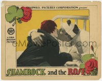 7p789 SHAMROCK & THE ROSE LC 1927 bandaged Edmund Burns kissing Olive Hasbrouck in hospital!