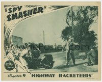 7p815 SPY SMASHER chapter 9 LC 1942 Whiz Comics, Highway Racketeers, he's shown on motorcycle!