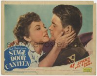 7p818 STAGE DOOR CANTEEN LC 1943 pretty Cheryl Walker about to kiss soldier William Terry!