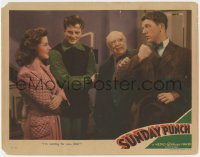7p841 SUNDAY PUNCH LC 1942 boxer William Lundigan, Jean Rogers, Guy Kibbee & Dan Dailey as Olaf!