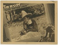 7p931 TWO-FISTED LAW LC 1932 best close up of cowboy Tim McCoy with his gun drawn!