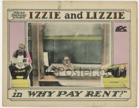 7p963 WHY PAY RENT LC 1926 great image of Georgie Chapman in bathtub, wacky comedy short!