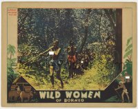 7p967 WILD WOMEN OF BORNEO LC 1932 topless native women hunting in the jungle with blowguns!