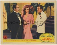7p991 YOU WERE NEVER LOVELIER LC 1942 sexy Rita Hayworth between Fred Astaire & Adolphe Menjou!