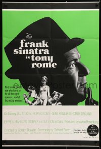 7r587 TONY ROME Aust 1sh 1967 cool image of Frank Sinatra as private eye + sexy half-naked girl on bed!