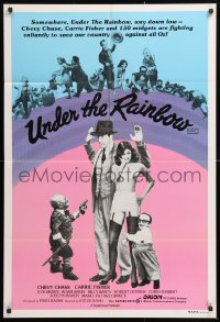 7r591 UNDER THE RAINBOW Aust 1sh 1981 Chevy Chase, Carrie Fisher, Wizard of Oz spoof!