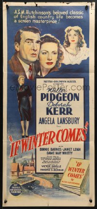 7r772 IF WINTER COMES Aust daybill 1948 Walter Pidgeon, Deborah Kerr, Angela Lansbury, Janet Leigh