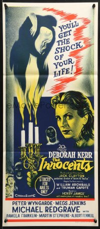 7r776 INNOCENTS Aust daybill 1962 Deborah Kerr is outstanding in Henry James' classic horror story!