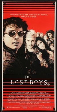 7r803 LOST BOYS Aust daybill 1987 teen vampire Kiefer Sutherland, directed by Joel Schumacher!