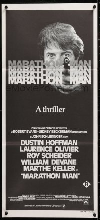 7r813 MARATHON MAN Aust daybill 1977 cool image of Dustin Hoffman, John Schlesinger classic!