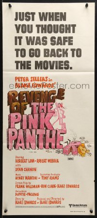 7r882 REVENGE OF THE PINK PANTHER Aust daybill 1978 wacky Peter Sellers, Blake Edwards!