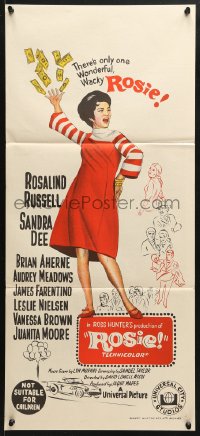7r897 ROSIE Aust daybill 1967 There's only one wonderful, wacky Rosalind Russell!