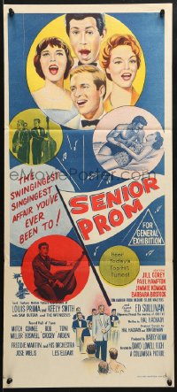 7r906 SENIOR PROM Aust daybill 1958 Louis Prima, Tom Laughlin, loving, laughing, swinging & singing!