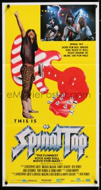 7r959 THIS IS SPINAL TAP Aust daybill 1985 Rob Reiner rock & roll cult classic, different image!