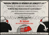 7r177 DR. STRANGELOVE German 33x47 1964 Stanley Kubrick classic, Peter Sellers, Tomi Ungerer art!