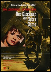 7r232 HUNCHBACK OF NOTRE DAME German R1970s Anthony Quinn as Quasimodo, sexy Gina Lollobrigida!