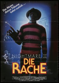 7r250 NIGHTMARE ON ELM STREET 2 German 1987 different art of Robert Englund as Freddy Krueger!