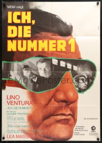 7r272 SILENT ONE German 1973 Italian Lino Ventura in the greatest manhunt ever filmed!