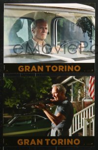 7r399 GRAN TORINO 8 French LCs 2009 great images of cranky old man Clint Eastwood!