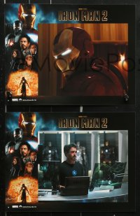 7r462 IRON MAN 2 6 French LCs 2010 Marvel, Downey Jr, Cheadle, Paltrow, Scarlett Johansson!