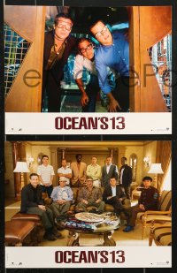 7r453 OCEAN'S THIRTEEN 6 French LCs 2007 Soderbergh directed, Clooney, Brad Pitt, sexy Ellen Barkin!