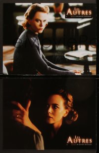 7r341 OTHERS 10 French LCs 2001 cool creepy images of Nicole Kidman in spooky house, horror!