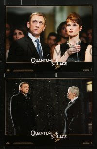 7r378 QUANTUM OF SOLACE 8 French LCs 2008 Daniel Craig as James Bond 007, Judi Dench!