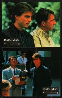 7r312 RAIN MAN 12 French LCs 1988 Tom Cruise & autistic Dustin Hoffman, directed by Levinson!