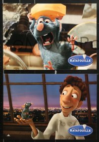 7r448 RATATOUILLE 6 French LCs 2007 Patton Oswalt, great image of mouse w/knives!
