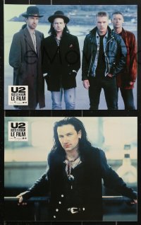 7r303 U2 RATTLE & HUM 12 French LCs 1988 Irish rockers Bono, The Edge, Larry Mullen Jr!