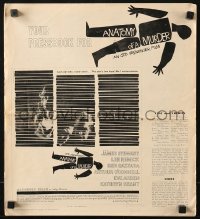 7s057 ANATOMY OF A MURDER pressbook 1959 Otto Preminger, classic Saul Bass dead body silhouette art