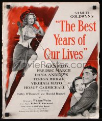7s088 BEST YEARS OF OUR LIVES pressbook 1946 Dana Andrews, Teresa Wright, Virginia Mayo, Wyler