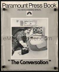 7s149 CONVERSATION pressbook 1974 Gene Hackman is an invader of privacy, Francis Ford Coppola directed!
