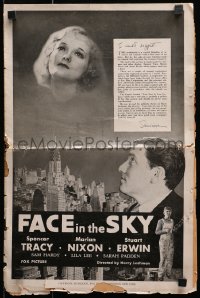 7s197 FACE IN THE SKY pressbook 1933 Spencer Tracy looks at Marian Nixon over New York City, rare!