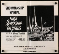 7s208 FIRST SPACESHIP ON VENUS pressbook 1962 Der Schweigende Stern, German sci-fi!