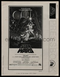 7s507 STAR WARS pressbook 1977 George Lucas classic sci-fi epic, lots of advertising images!