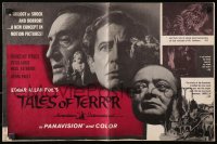 7s521 TALES OF TERROR pressbook 1962 great close up images of Peter Lorre, Vincent Price & Basil Rathbone!