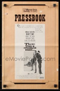 7s537 THERE WAS A CROOKED MAN pressbook 1970 art of Kirk Douglas, Henry Fonda & top stars!