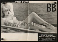 7s574 VERY PRIVATE AFFAIR pressbook 1962 great images of sexiest Brigitte Bardot in bikini!