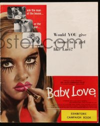 7s002 BABY LOVE English pressbook 1969 would you give a home to a girl like Luci, a BAD girl!