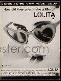 7s022 LOLITA English pressbook 1962 Stanley Kubrick, Sue Lyon with heart sunglasses & lollipop!