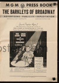 7s076 BARKLEYS OF BROADWAY pressbook 1949 art of Fred Astaire & Ginger Rogers dancing in New York!