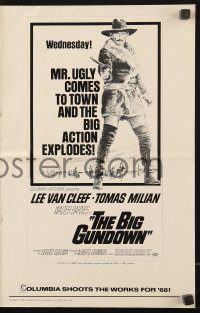 7s091 BIG GUNDOWN pressbook 1968 La Resa Dei Conti, Lee Van Cleef as Mr. Ugly!